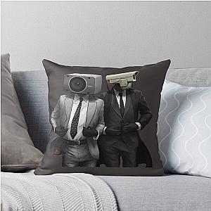 Skibidi Toilet - Speakerman & Therapist Throw Pillow