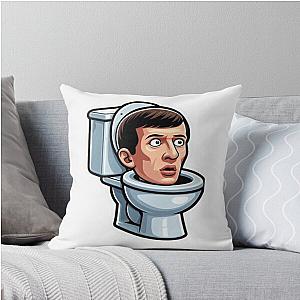 Skibidi Throw Pillow