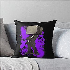 Tv Skibidi Toilet Throw Pillow