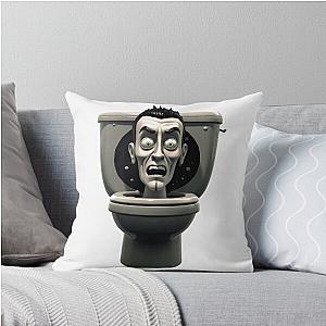 Skibidi Throw Pillow