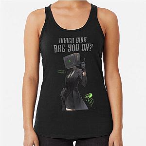 Eye-Popping Skidi Toilet Animation Tee Racerback Tank Top for Enthusiasts