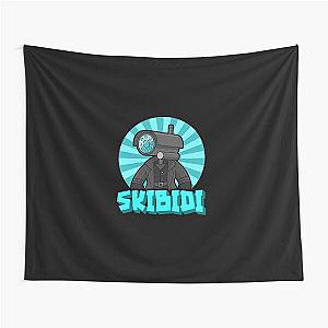 Skibidi Toilet Cute Design Tapestry