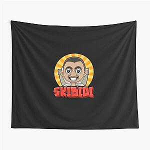 Skibidi Toilet Cute Design Tapestry