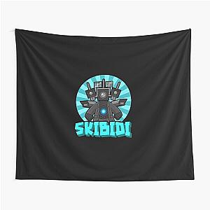 Skibidi Toilet Cute Design Tapestry