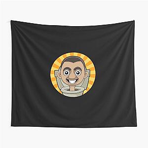 Skibidi Toilet Cute Design Tapestry