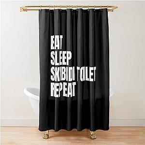Eat Sleep Jibbidy Toilet Shower Curtain
