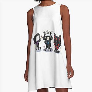 Skibidi Chibi A-Line Dress