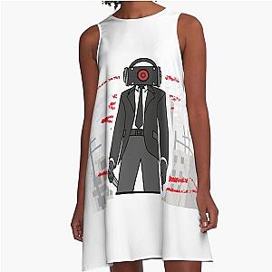 SPEAKER MAN Skibidi A-Line Dress