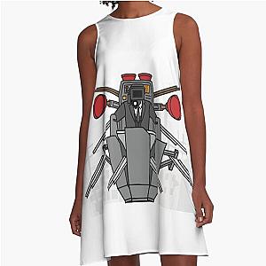 Camera Plunger Skibidi Toilet A-Line Dress