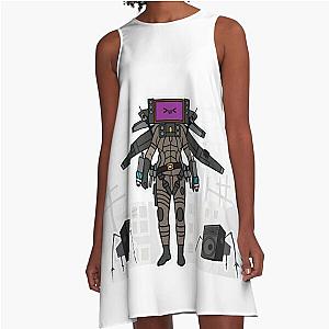 Skibidi TV Woman A Line Dress