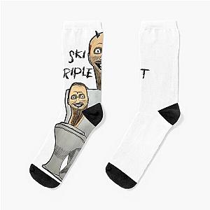 Skibidi Toilet Meme Gifts Socks