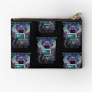 Eye-Popping Skibidi Toilet Animation Tee for Enthusiasts Zipper Pouch