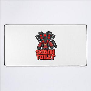 Skibidi Toilet Titan Speakerman Funny Design Desk Mat
