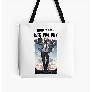 Skibidi T-Shirt All Over Print Tote Bag