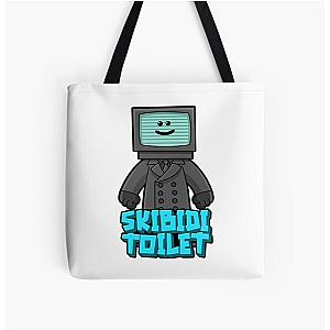 Skibidi All Over Print TV Cute Design Tote Bag
