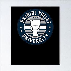 Skibidi Toilet Funny Meme Gear Poster
