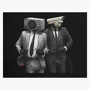 Skibidi Toilet Speakerman and Cameraman Jigsaw Puzzle