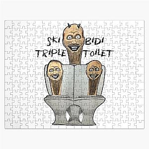 Skibidi Triple Toilet Skibidi gifts Jigsaw Puzzle