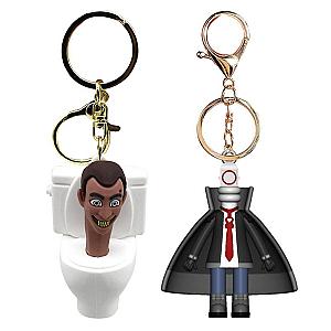 Skibidi Toilet Man Camera Man Game Characters Keychains