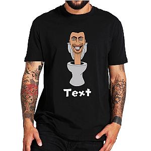 Skibidi Toilet Text Toilet Man T-shirt