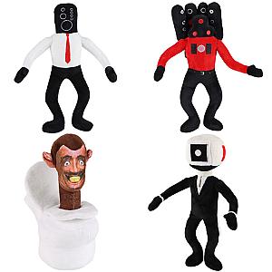 30cm Set 4pcs Speakerman Cameraman Toilet Man Titan Speaker Man Skibidi Toilet Plush