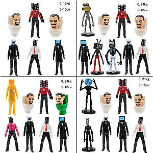 Skibidi Toilet Man TV Man Camera Man Action Figures Toys