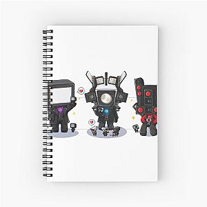 Skibidi Toilet Chibi Spiral Notebook