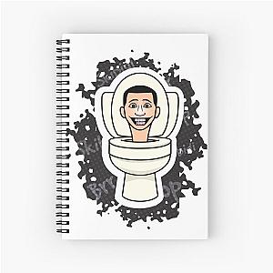 Skibidi toilet Man bathroom  Spiral Notebook