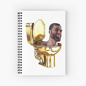 skibidi toilet gigachad Spiral Notebook