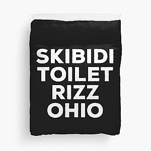 Skibidi Toilet Rizz Ohio Duvet Cover