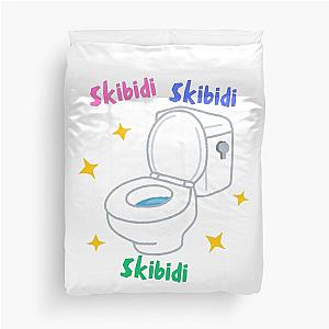 Sparkling Skibidi Toilet Duvet Cover