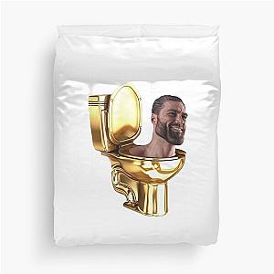 skibidi toilet gigachad Duvet Cover