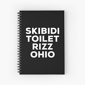 Skibidi Toilet Rizz Ohio Spiral Notebook