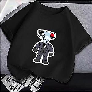 Skibidi Toilet Game Characters Cartoon Print T-shirt