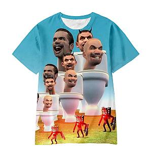 Funny Skibidi Toilet Titan Speaker Man 3D Printed T-Shirts