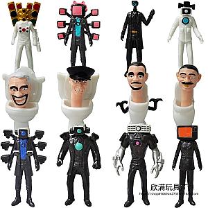 Skibidi Toilet Game Characters Figures Toy