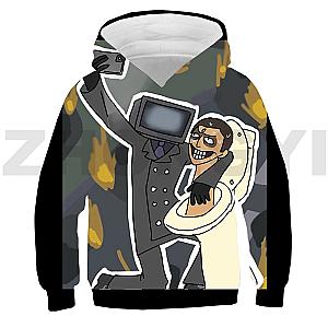 Skibidi Toilet 3D Printed Toilet Man Hoodies