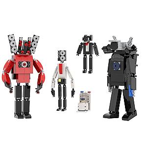 Skibidi Toilet Man Camera Man Speakerman Characters Building Block Toys