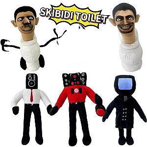 30cm Skibidi Toilet Characters 5pcs Set Stuffed Toy Plush