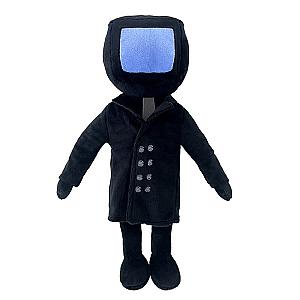 30cm Black Blue TV Man Skibidi Toilet Stuffed Toy Plush