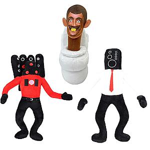 30cm Red Speaker Man Boss Speaker Man Skibidi Toilet Man Set Stuffed Toy Plush
