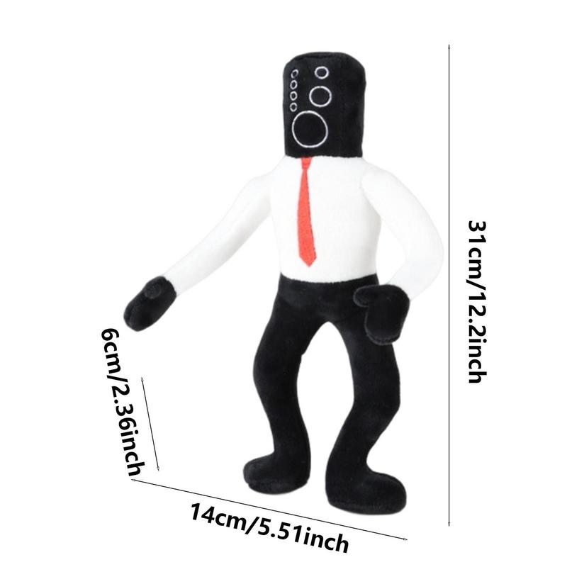 30cm Black White Speaker Man Skibidi Toilet Stuffed Toy Plush | Skibidi ...