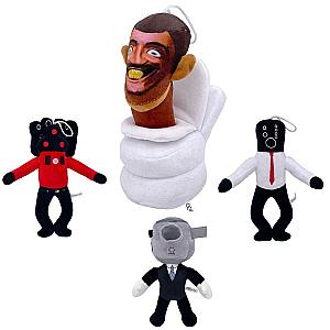 28cm Skibidi Toilet 4pcs Skibidi Cameraman Titan Speaker Man Plush