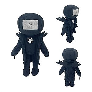 26cm Black Titan TV Man Skibidi Toilet Stuffed Toy Plush