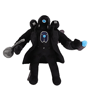 28cm Black Titan Camera Man Horror Adventure Skibidi Toilet Stuffed Toy Plush