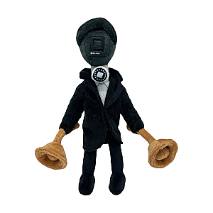 26cm Black Double Plunger Cameraman Skibidi Toilet Stuffed Toy Plush