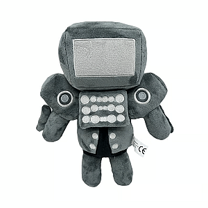 26cm Grey TV Man Style B Skibidi Toilet Stuffed Toy Plush