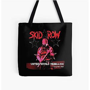 Skid Row Purple All Over Print Tote Bag