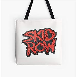 Skid Row Red All Over Print Tote Bag