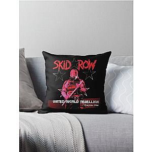 Skid Row Purple Throw Pillow